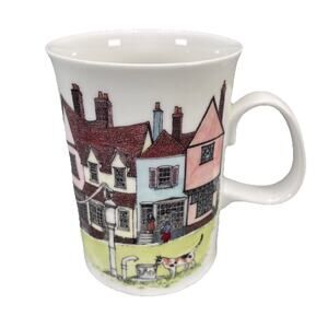 Dunoon "Village Greens" by Sue Scullard Made in England Coffee Tea Mug Cup Cat